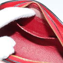 LOUIS VUITTON Epi Dauphine PM Pouch Castilian Red M48447 LV Auth BA3996-11