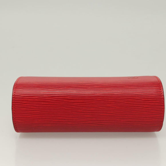 LOUIS VUITTON Epi Dauphine PM Pouch Castilian Red M48447 LV Auth BA3996