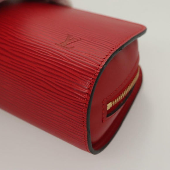 LOUIS VUITTON Epi Dauphine PM Pouch Castilian Red M48447 LV Auth BA3996