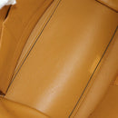 CELINE Trapeze Hand Bag Leather 2way Navy Gold Auth BA400-22