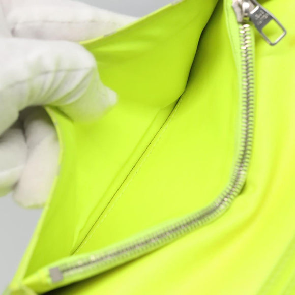 LOUIS VUITTON Damier Infini Brazza Portefeuille Wallet Green N62230 Auth BA4000