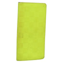 LOUIS VUITTON Damier Infini Brazza Portefeuille Wallet Green N62230 Auth BA4000-1