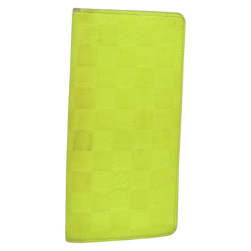 LOUIS VUITTON Damier Infini Brazza Portefeuille Wallet Green N62230 Auth BA4000