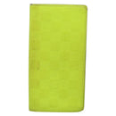 LOUIS VUITTON Damier Infini Brazza Portefeuille Wallet Green N62230 Auth BA4000-13