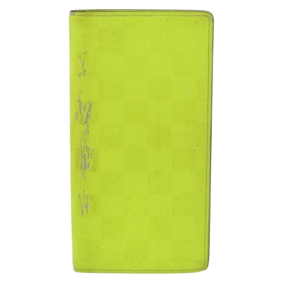 LOUIS VUITTON Damier Infini Brazza Portefeuille Portemonnee Groen N62230 Auth BA4000