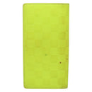 LOUIS VUITTON Damier Infini Brazza Portefeuille Wallet Green N62230 Auth BA4000-2