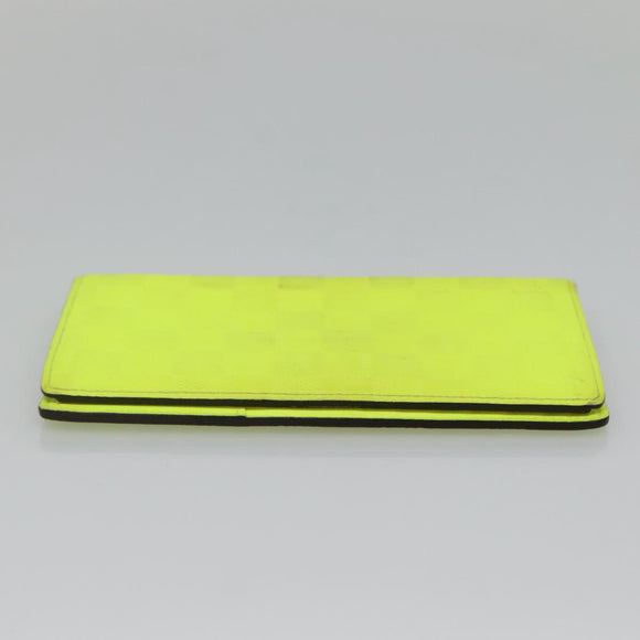 LOUIS VUITTON Damier Infini Brazza Portefeuille Wallet Green N62230 Auth BA4000