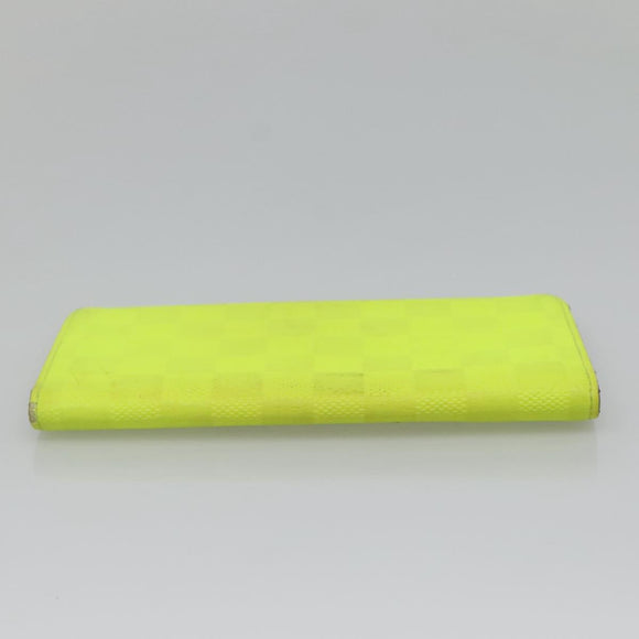 LOUIS VUITTON Damier Infini Brazza Portefeuille Wallet Green N62230 Auth BA4000