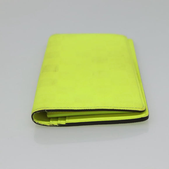 LOUIS VUITTON Damier Infini Brazza Portefeuille Wallet Green N62230 Auth BA4000