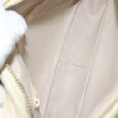 CHANEL Matelasse Chain Shoulder Bag Lamb Skin White Gold CC Auth BA4005-16