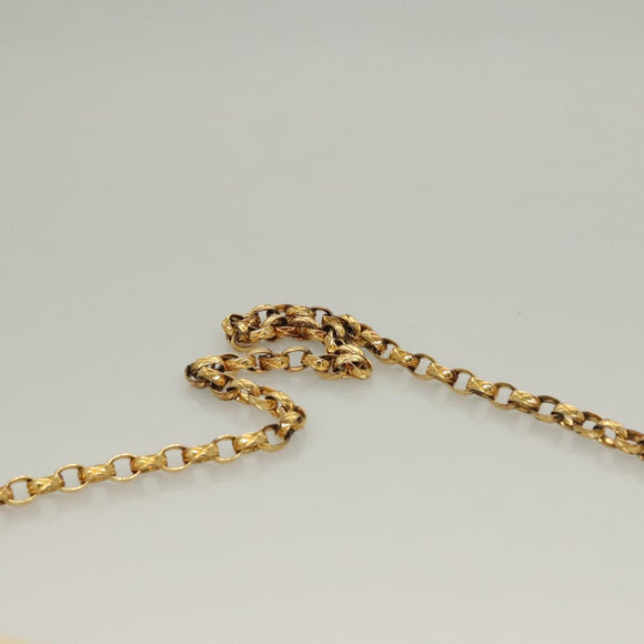 CHANEL Matelasse Chain Shoulder Bag Lamb Skin White Gold CC Auth BA4005