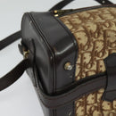 Christian Dior Trotter Canvas Shoulder Bag Brown Gold Auth BA4009-9