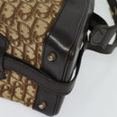 Christian Dior Trotter Canvas Shoulder Bag Brown Gold Auth BA4009-14