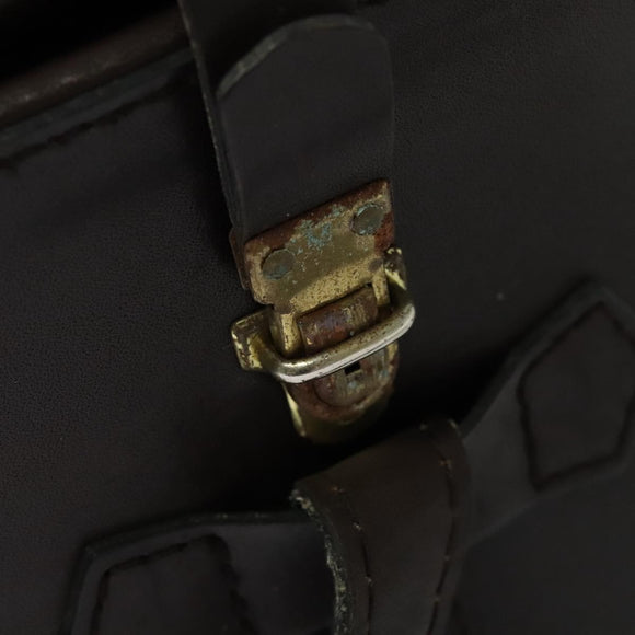 Christian Dior Trotter Canvas Shoulder Bag Brown Gold Auth BA4009