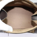 Christian Dior Trotter Canvas Shoulder Bag Brown Gold Auth BA4009-11