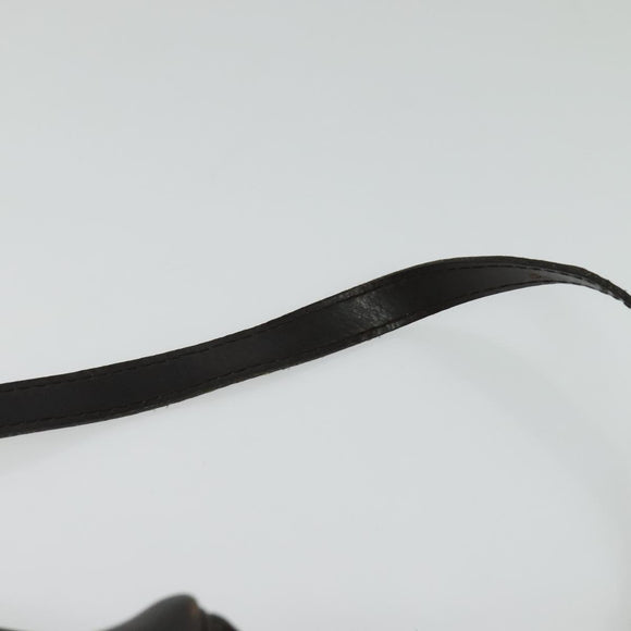 Christian Dior Trotter Canvas Shoulder Bag Brown Gold Auth BA4009