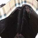 BURBERRY Nova Check Tote Bag PVC Leather Beige Brown Auth BA401-19
