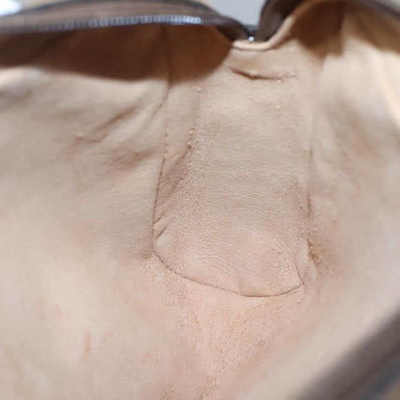 GUCCI GG Supreme Web Sherry Line Clutch Bag PVC Beige Gold 63 01 012 Auth BA4011