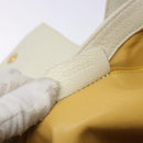 BVLGARI Shoulder Bag Leather Cream Gold Auth BA4015-20