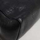 Chloe Chain June Shoulder Bag Leather Black Gold Auth BA4019V-16