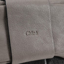 Chloe Chain June Shoulder Bag Leather Black Gold Auth BA4019V-18