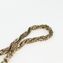 Chloe Chain June Shoulder Bag Leather Black Gold Auth BA4019V-14