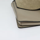 Chloe Fay Shoulder Bag Leather Greige Gold Auth BA4020-8