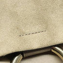 Chloe Fay Shoulder Bag Leather Greige Gold Auth BA4020-9