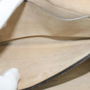 Chloe Fay Shoulder Bag Leather Greige Gold Auth BA4020-21