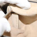 Chloe Fay Shoulder Bag Leather Greige Gold Auth BA4020-12