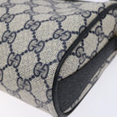 GUCCI GG Supreme Sherry Line Shoulder Bag PVC Navy Gold 89 02 018 Auth BA4022-9