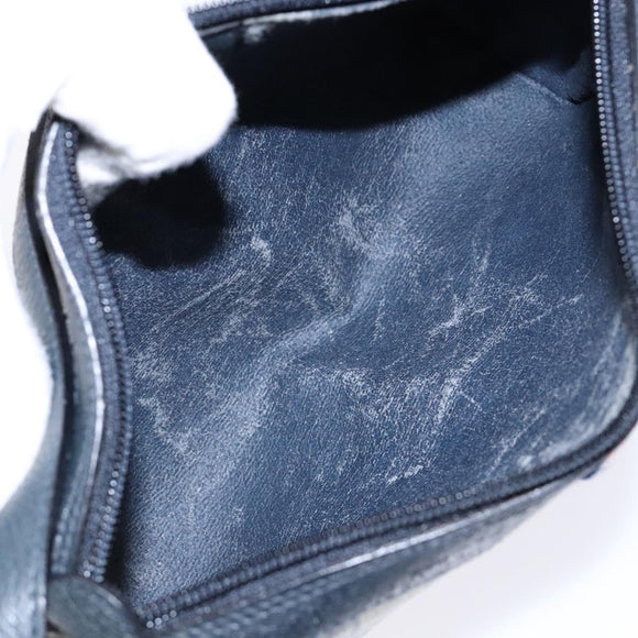 GUCCI GG Supreme Sherry Line Shoulder Bag PVC Navy Gold 89 02 018 Auth BA4022