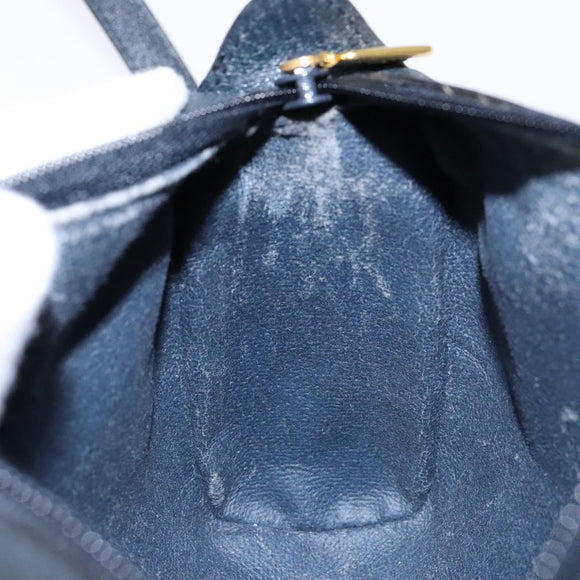 GUCCI GG Supreme Sherry Line Shoulder Bag PVC Navy Gold 89 02 018 Auth BA4022