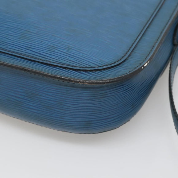 LOUIS VUITTON Epi Saint Cloud GM Shoulder Bag Toledo Blue M52195 LV Auth BA4032