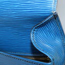 LOUIS VUITTON Epi Saint Cloud GM Shoulder Bag Toledo Blue M52195 LV Auth BA4032-20