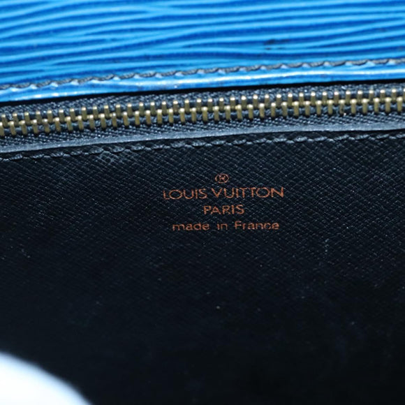 LOUIS VUITTON Epi Saint Cloud GM Shoulder Bag Toledo Blue M52195 LV Auth BA4032
