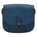 LOUIS VUITTON Epi Saint Cloud GM Shoulder Bag Toledo Blue M52195 LV Auth BA4032-13
