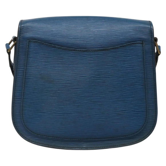 LOUIS VUITTON Epi Saint Cloud GM Shoulder Bag Toledo Blue M52195 LV Auth BA4032
