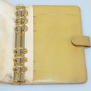 CHANEL COCO Mark Day Planner Cover Caviar Skin Beige Gold CC Auth BA4033-20