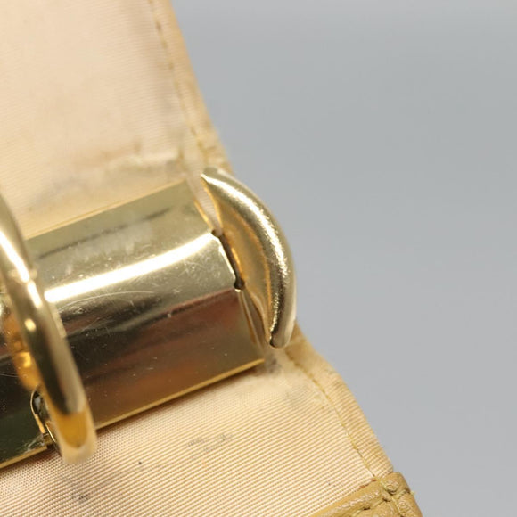 CHANEL COCO Mark Day Planner Cover Caviar Skin Beige Gold CC Auth BA4033