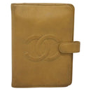 CHANEL COCO Mark Day Planner Cover Caviar Skin Beige Gold CC Auth BA4033-13