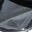 BALLY Quilted Chain Shoulder Bag Leather Black Gold Auth BA4040-21