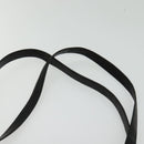 BALLY Quilted Chain Shoulder Bag Leather Black Gold Auth BA4040-8