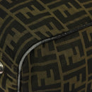 FENDI Zucca Canvas Boston Bag Brown Black Auth BA4042-17