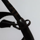 FENDI Zucca Canvas Boston Bag Brown Black Auth BA4042-14