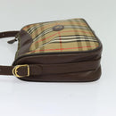 Burberrys Nova Check Shoulder Bag Canvas Beige Auth BA4043-3