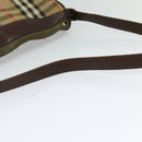 Burberrys Nova Check Shoulder Bag Canvas Beige Auth BA4043-7