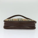 Burberrys Nova Check Shoulder Bag Canvas Beige Auth BA4043-5