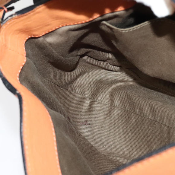 Chloe Elsie Shoulder Bag Leather Beige Gold Auth BA4046