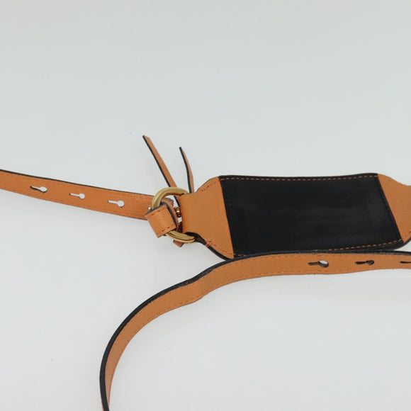 Chloe Elsie Shoulder Bag Leather Beige Gold Auth BA4046